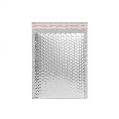 Extra Thick Silver Rose Gold Plated Poly Bubble Metallic Bag Shockproof Self-adhesive Envelope Express Packaging Custom