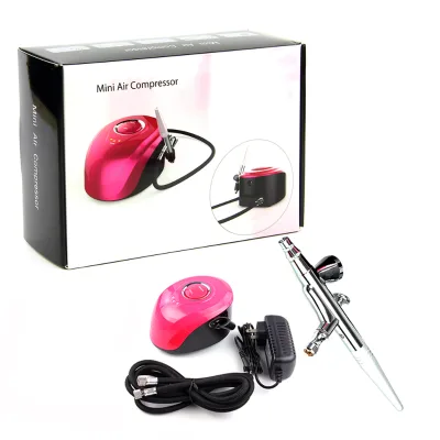Automatic Airbrush Kit Portable 30PSI Cordless Makeup Nails Cake Paint Hard Gel Nail Builder Foot Spa Pedicure Chair Handheld