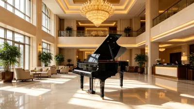 Grand Piano in Villa Living Room