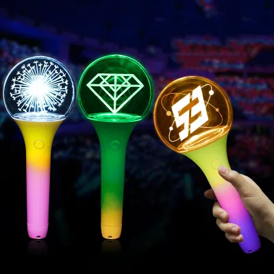 Gradient Hand Glow Pen Light OEM/ODM K-pop Light Stick Led Stick With Customized Logo for Party and Event Supplies