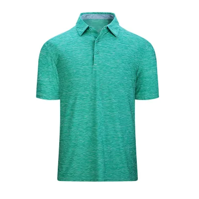 Custom Men's Polo Shirts Bamboo Fiber Eco Friendly Casual Man Tennis Sports Green Polo Shirt
