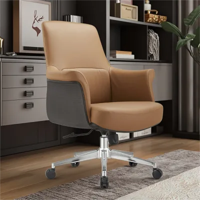 Ergonomic Office Chair Leather Swivel Executive Office Chair Luxury Office Furniture