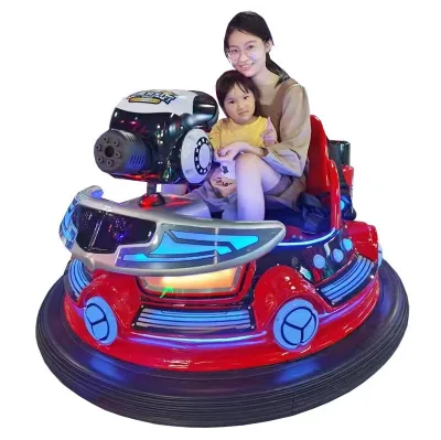 Indoor Shopping Mall Electric Operated Fiberglass Bumper Car Spaceship Dodgem Family Drift Driving Car Game Machine