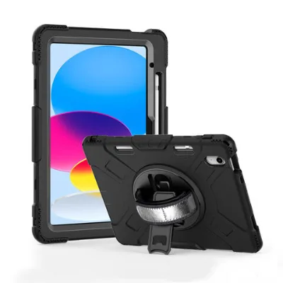 Silicone tablet case cover for ipad 10th generation 10.9 inch case with kickstand hand strap