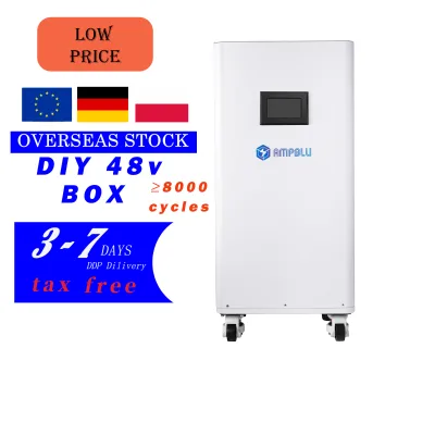 EU STOCK DIY 51.2V 280Ah Lifepo4 Battery Box Empty Metal Case Kit AMPBLU WiFi LCD Display Fire Extinguishing Aerosol EV Battery