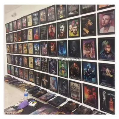Stock Design 3D Lenticular Flip Poster Home Wall Decorative Picture Poster 3d Flip Horror Movie Poster