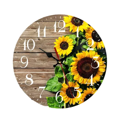 Vintage Large Quartz Analog Clock with Antique Design for Bedroom