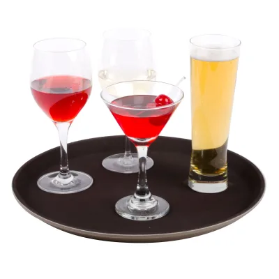 Best Quality Hotel Restaurant Plastic ABS Non-slip Serving Tray Fast Food Tray