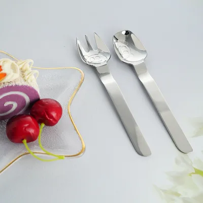 Wholesale Custom Stainless Steel Chef Bear Cutlery Set Metal Kitchen Knife Spoon Fork Flatware for Gifts