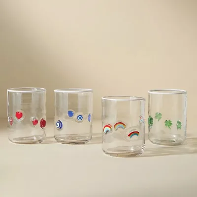 Customized Personalized Logo Luxury Design Eco-Friendly BPA Free Spring Party Drink Cups New Style Custom Blown Bubble Glass