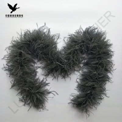 Hot Sale 4 Ply Colorful Thick Ostrich Feather Boa for Party Wedding Dresses Accessories Decoration