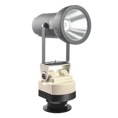 Automatic Rotating Searchlight LED White Light Super Bright 220V Marine Remote-controlled Cruise Light IP54 Rated Aluminum Alloy