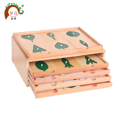 Montessori Botany Leaf Cabinet with Insets