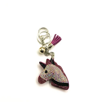 Manufactory Wholesale Sparkling Creativity Rhinestone Keychain Cute Rhinestone Animal Keychain
