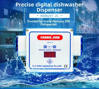 2026 Warewash Dual-Liquid Detergent Smart Chemical Automatic Timer Liquid Dispenser With Peristaltic Pump for Dishwasher