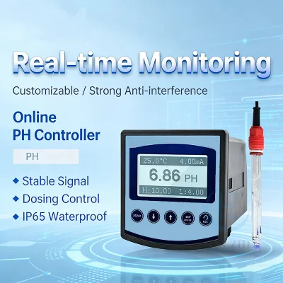 Hign Precision Hot Sale PH Meter PH Online Controller with RS485 Ralay Out Lower Price Hydroponic ph Meter Controller