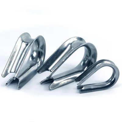 Manufacturer Supply Open Type Wire Rope Thimble, Carbon Steel Triangle Ring Buckle, Cable Protection Loop for Wire Rope