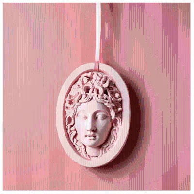 Scented Plaster Goddess Face Home Fragrance Stone Diffuser for Air Freshener