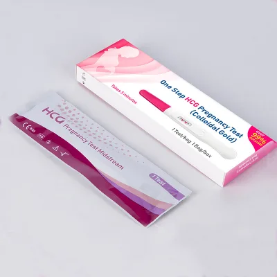 One-Step Manual Plastic HCG Rapid Pregnancy Urine Diagnostic Test Strip Kit Household Medical Device for Pathological Analysis