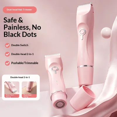Bikini Zone Beauty Care Shaver Precise Beauty Routine For Holiday Suitcase Packing Two Head Shaving Function For Home Care