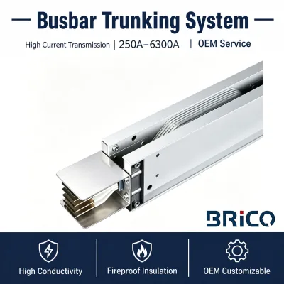 Aluminum Compact Busway System IP55 Electrical Busduct for Power Distribution up to 6300A