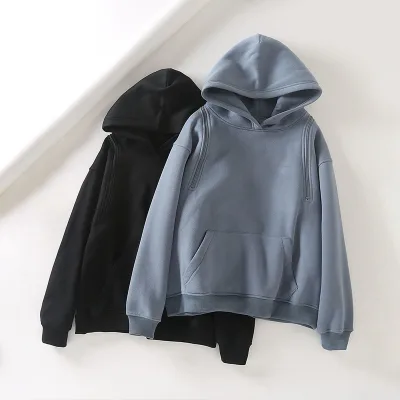 Girls Ladies Thick Custom Private Label Winter Sport Fitness Cotton Fleece Hoodie for Women