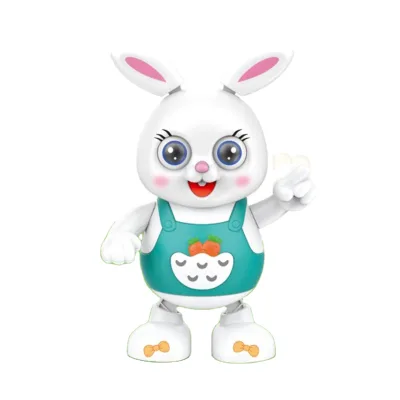 Cartoon Little Rabbit Soothing Toy with Lights and Music for Early Education Baby Toy