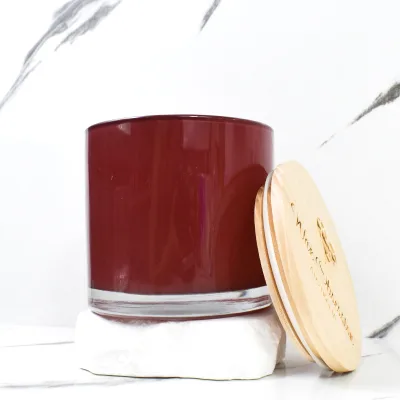 Apothecary Dubai Exclusive Candle Jars with Rigid Boxes Luxury Custom Colors and Logo Label Cylinder Home Decoration