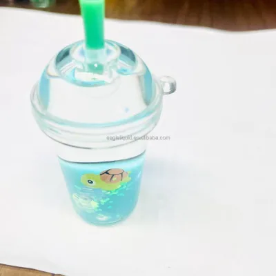 Acrylic Milk Bottle Keychain Custom Mini Drink Keychain