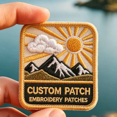 Customizable 3D Puff Logo Chenille Embroidered Iron-On Fabric Clothing Patches Lace Decoration Eco-Friendly for Hats Custom