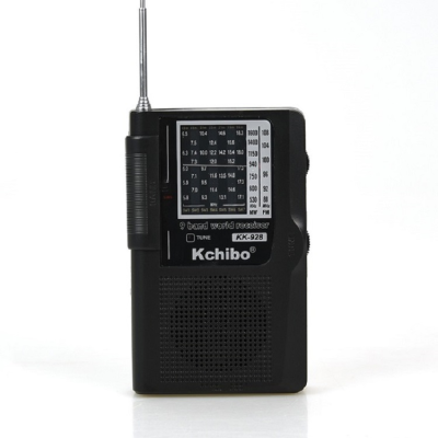2019 Hot Sale Use 2 AAA Batteries Full Band FM MW SW 9 Band Kchibo Radio