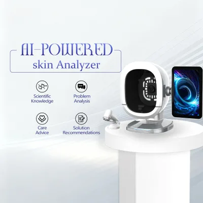Dual Channel LP DD R4,4G AI Intelligent Skin Analyzer Revealing 40+ Skin Concerns Clearly 8 Types of Spectral Images Analysis