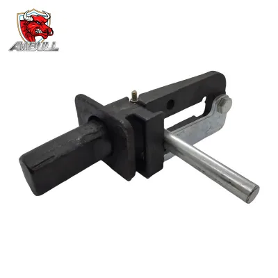 Ambull Factory Wholesale Container Parts Black Steel Retractable Trailer Front Locking Pin for Gooseneck Container Chassis