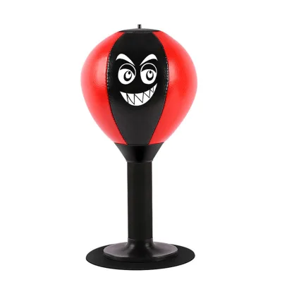 Desktop Funny Face Kids Adults Home Office Reflex Boxing Trainer Stress Relief Toy Fitness Reaction Training Table Speed Ball