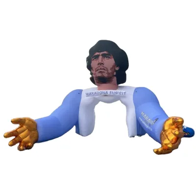 Maradona Inflatable Character Arch, Inflatable Advertising Welcome Arch for Football and Sports Activites
