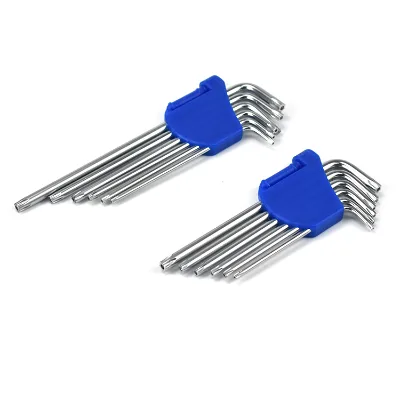 6PCS Torx L-Keys Allen Wrench Customize OEM Logo Torx Key Wrench Cr-v Hex Key Set