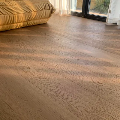 Apolloxy Flooring French Oak Engineered Timber Flooring 18mm High Grade Brushed FSC Eco-friendly T&G UV Lacquer for Living Room
