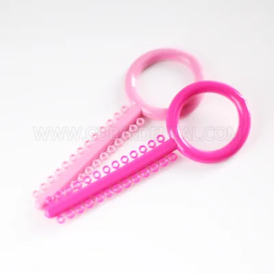 Denrotary Orthodontic Elastic Ligature Tie Dental Brackets 1040 O-Rings Multi-Key 40 Colors 40pcs/Pack