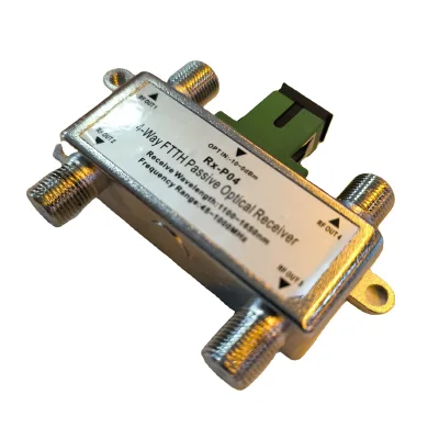 Highfly Rx-P04 4 Way Satellite Optical Splitter Rf Cable Tv Nod Mini Wdm Fiber Passive Ftth Catv Optical Receiver