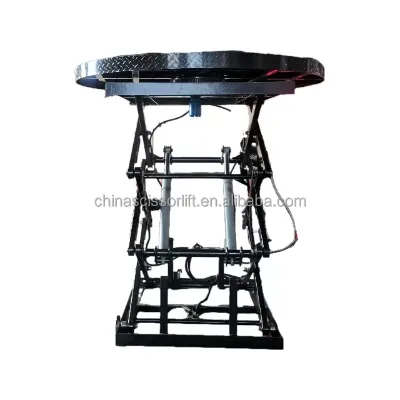 Rotatable Hydraulic Scissor Work Lifting Platform Heavy Duty High Load Industrial Equipment