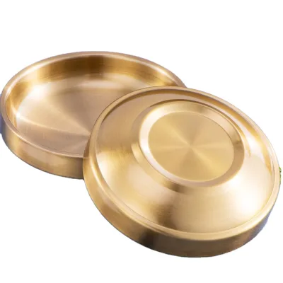High Quality Serving Stainless Dish Soy Sauce Stainless Steel Soup Korean Double Layer Dish