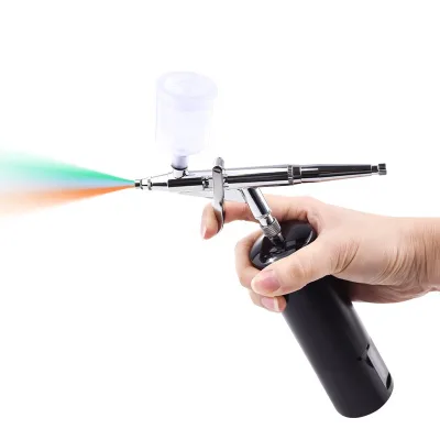 Professional Airbrush Kit with Mini Compressor for Makeup, Cake Decorating, and Nail Art Applications