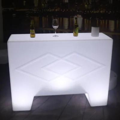 Stylish Lighting Small Portable bar Table for Outdoor Using