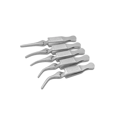 5.5cm Reactive Hemostatic Clamp Arterial Venous Vascular Closure Device Cross Hemostat Microsurgical Instrument