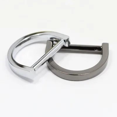 Nickle- Free Bag Hardware Small Flat Metal D Ring for Clutch Purse Hardware