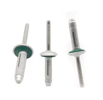 Aluminum Triple Fold Blind Rivets Equipped With Sealing Rubber Gasket, Water Resistant Triple Grip Expansion Lantern Rivet