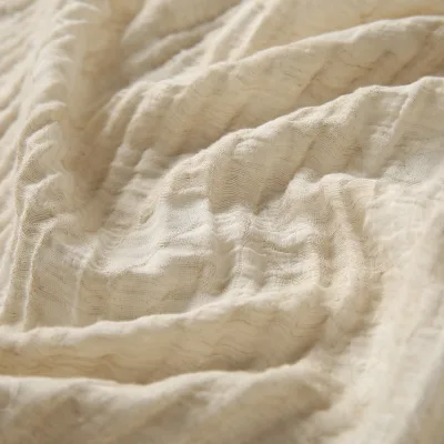 Fashion Design Jacquard Fabric High-Grade Flower 3D Linen Fabric for Clothing