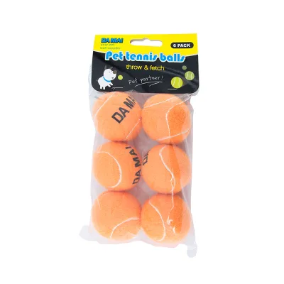 Wholesale Gravim QZ Orange Tennis Balls with Custom Logo 6 Balls/Combo 70-80cm Rebound for Training or Promotion