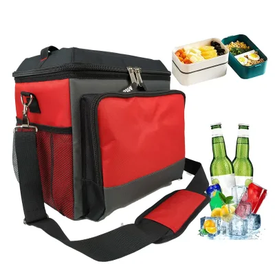 Factory Wholesale Custom Canvas Motorcycle Delivery Box Extra Large Insulated Thermal Cooler Bag Foldable Portable Zipper