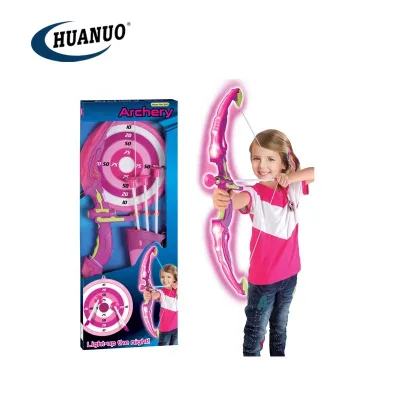 Outdoor Sport Popular Bow and Arrow Game Set Shooting Target Kids Luminous Toys Archery